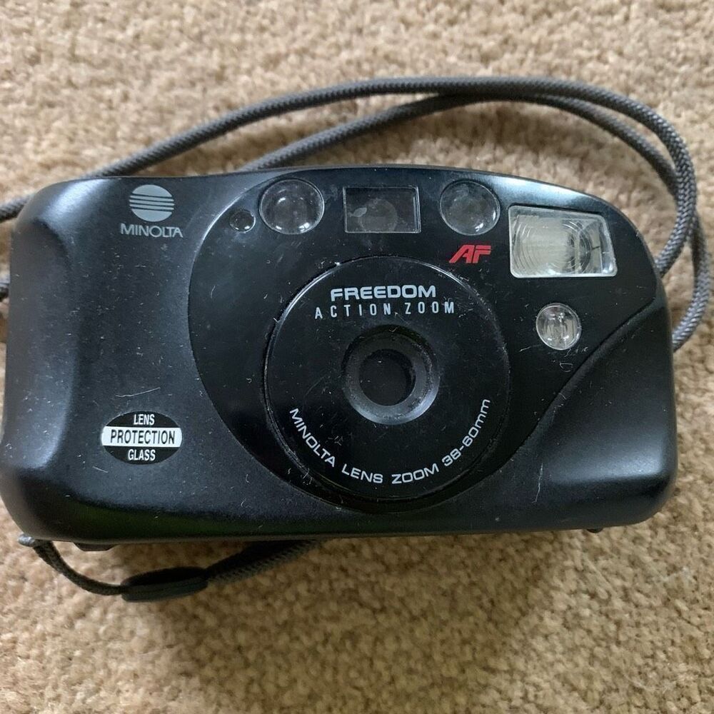 Minolta Freedom Action Zoom 38-80mm Camera For Parts Read Description